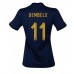 Billige Frankrig Ousmane Dembele #11 Hjemmebane Fodboldtrøjer Dame VM 2022 Kortærmet